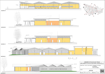 2003 - 2005 <br>Progetto di ampliamento della scuola materna di Borgatello, Colle Val dElsa (Siena)